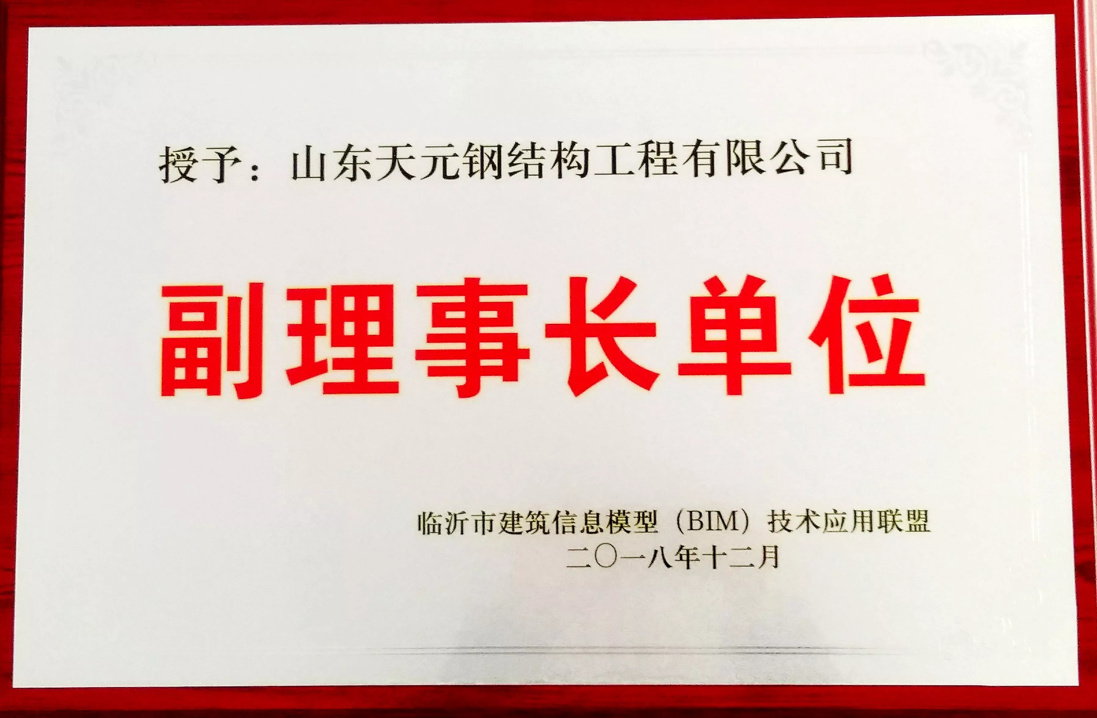 临沂市建筑信息模型技术应用联盟副理事长单位